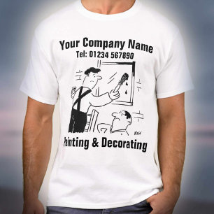 Måla och dekorera tjänster t shirt