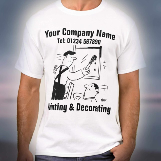 Måla och dekorera tjänster t shirt (Skapare uppladdad)