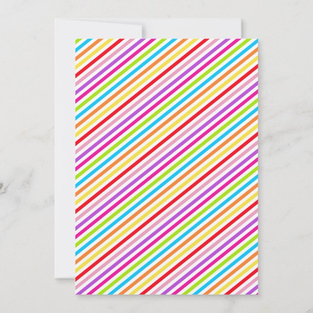 Måla och Pyjamasfest Inbjudan (Baksida)