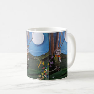 Måla 'Önskar på månen' av Alfred Fox Kaffemugg