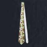 Måla på Blommigt för vintage Slips<br><div class="desc">vintagens blommigt rosa och rödfärgning</div>