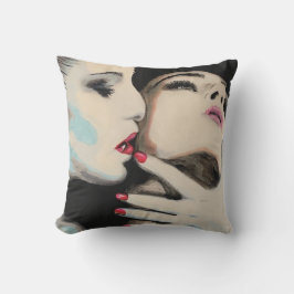 Måla på en bild i skuggorna kudde