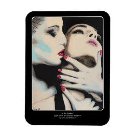 Måla på en bild i skuggorna magnet