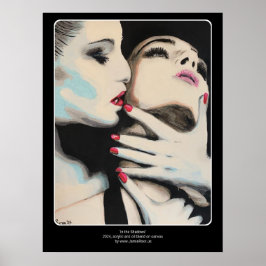 Måla på en bild i skuggorna poster