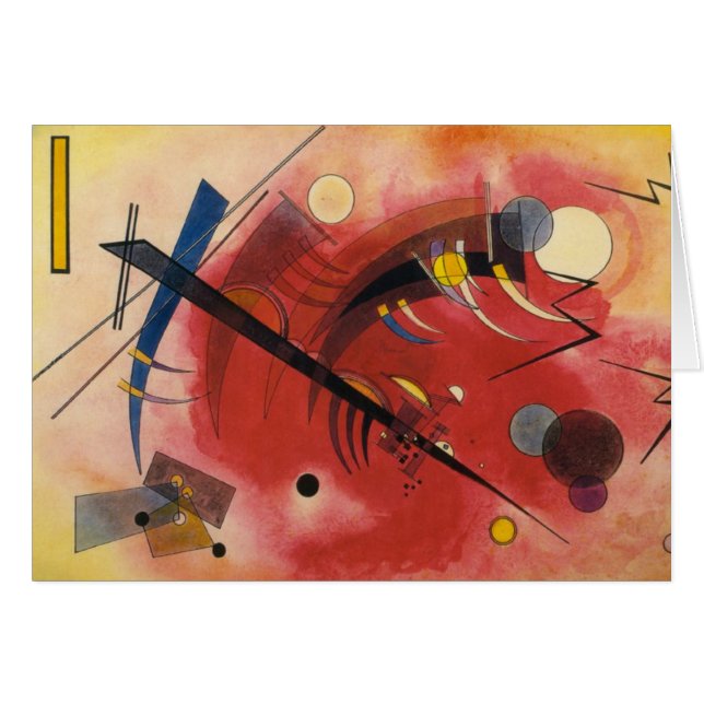 Måla på inre simulering av Abstrakt Hälsningskort (Framsidan Horizontal)