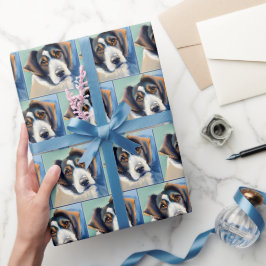 Måla på skiss i Hund Porträtt Presentpapper