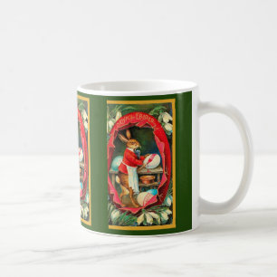 Måla Påskägg Red Vintage Påsk Kaffemugg