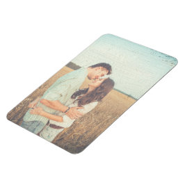 Måla penseldrag målade överlägg Foto Magnet