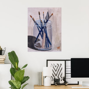 Måla penslar poster