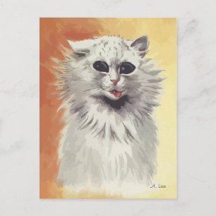 Måla persisk katt n° 1 vykort