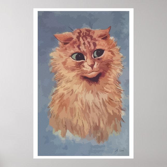Måla persisk katt nr 6 poster (Framsidan)