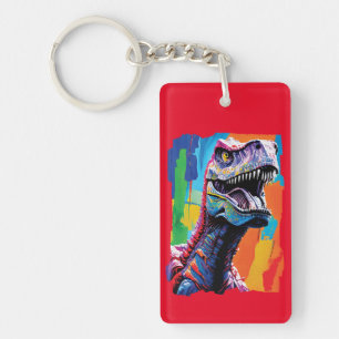 Måla Porträtt i en Tyrannosaurus Rex T-Rex