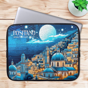 Måla Positano Amalfi Kusten Italien Art Travel Laptop Fodral