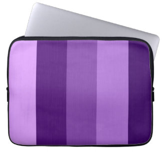 Måla purpurfärgade violetta retro randar 2 laptop sleeve