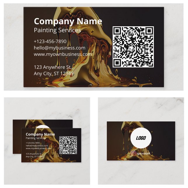 Måla QR-kod Visitkort (Painting QR Code Business Cards)