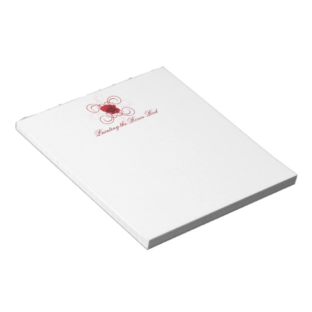 Måla Ro Red 4 Anteckningsblock (Vinklad)