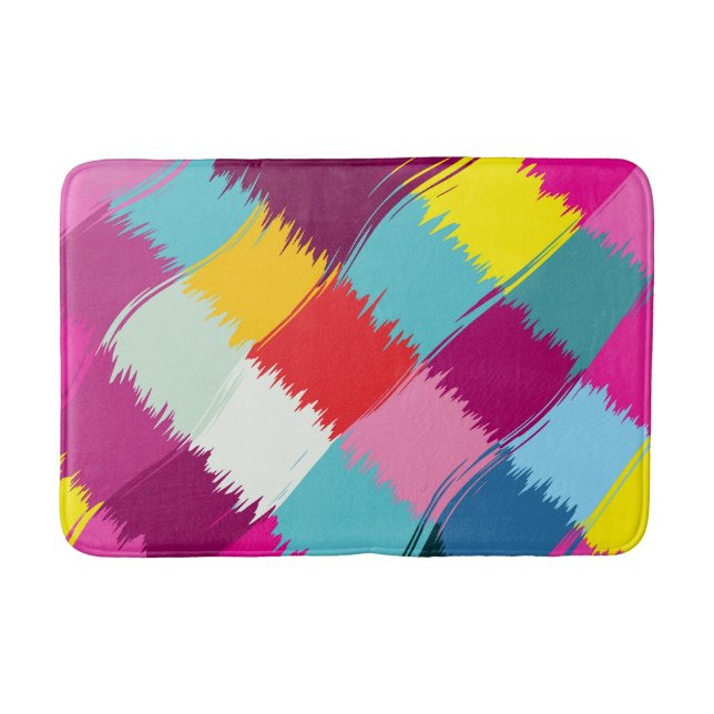 Måla slår abstrakt design badrumsmatta (Framsidan)