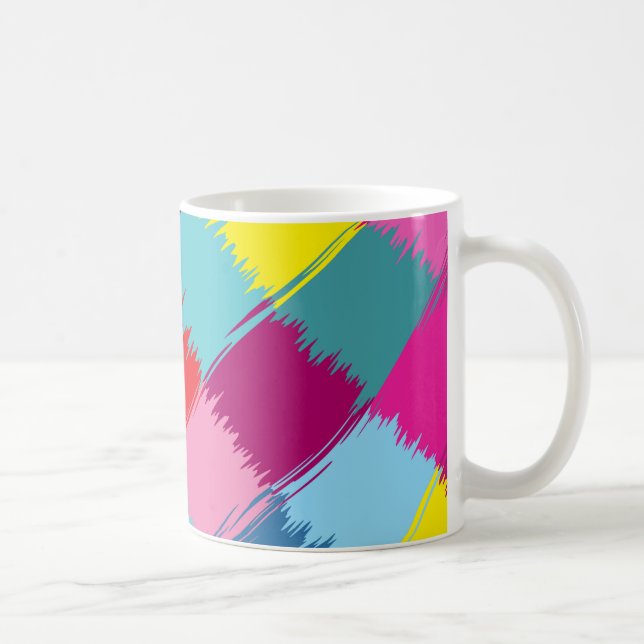 Måla slår abstrakt design kaffemugg (Höger)