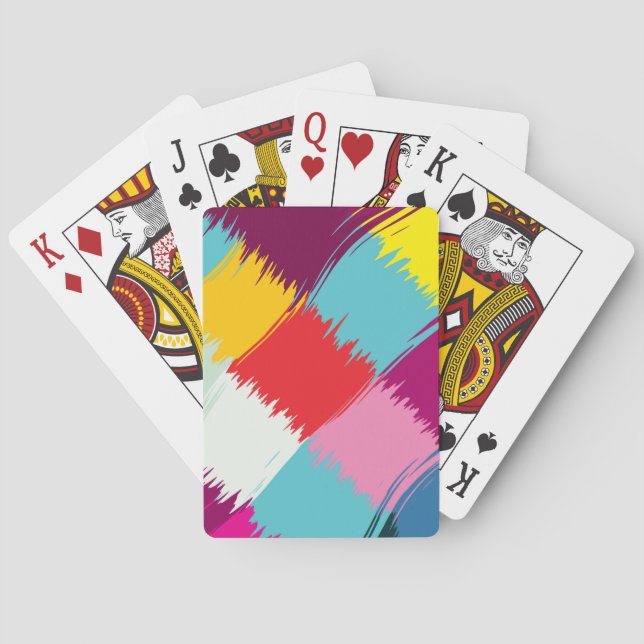 Måla slår abstrakt design spel kort (Baksidan)