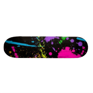 måla-splatter-rosa-lilor skateboard bräda 20 cm