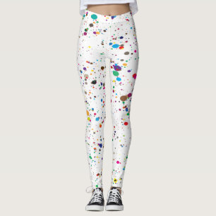 Måla Splatterdamasker Leggings