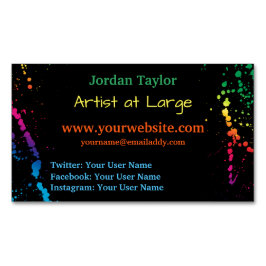 [Måla splatteren], den moderna abstrakt Magnetiska Visitkort