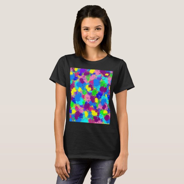 Måla splatteren t-shirt (Hel framsida)