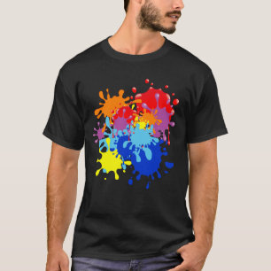 Måla splatteren tee shirt