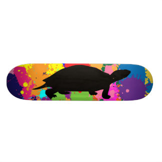 Måla Splattersköldpaddaskateboarden Old School Skateboard Bräda 21,6 Cm