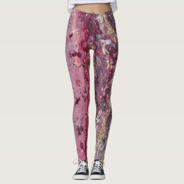 Måla Splatterstendamasker Leggings