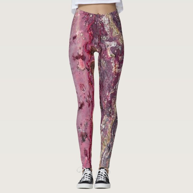Måla Splatterstendamasker Leggings (Framsida)