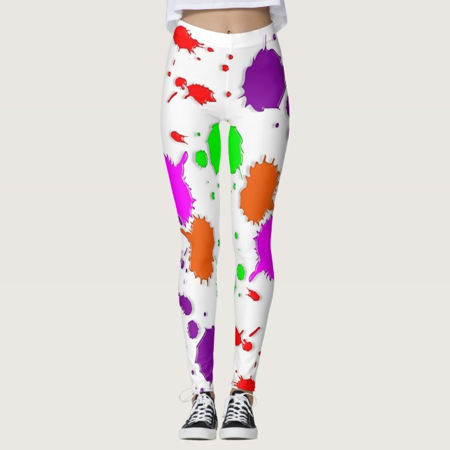 Måla Splotches Leggings (Framsida)