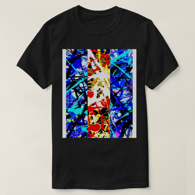 måla stänk 80 s t shirt (Design framsida)