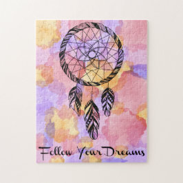 Måla stänk följer dina drömmar 11x14 pussel