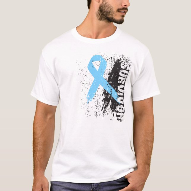 Måla stänkdesignen - prostatacanceröverlevande t shirt (Framsida)