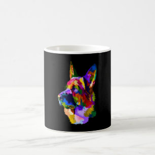 Måla Tysk skvallermålning Art Pet Hund Mamma Kaffemugg
