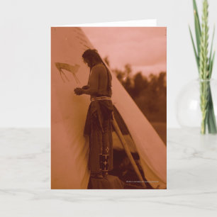 Måla underteckna av hans medicin kort