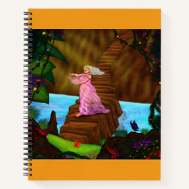 Måla unga kvinnor som går över bron