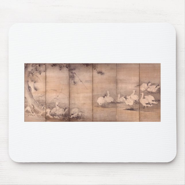 Måla vid Miyamoto Musashi, C. 1600's Musmatta (Framsidan)