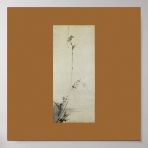 Måla vid Miyamoto Musashi, C. 1600's Poster