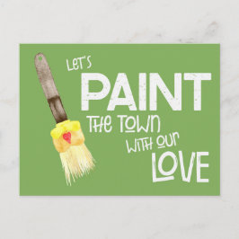 Måla vykortet Town Valentines Humor Vykort
