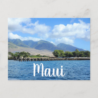 Mala Wharf i Lahaina Maui Vykort