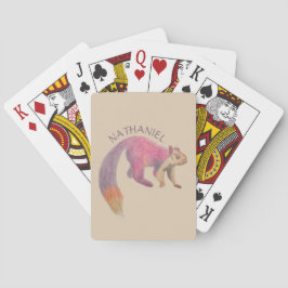 Malabar Giant Squirrel Illustration Personlig Casinokort