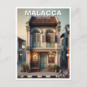 Malacca Historic House Shophouse Malaysia Vykort