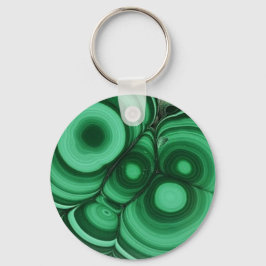 Malachite Bullseye Nyckelring
