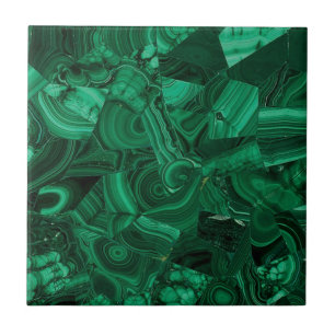 Malachite Gemstone Skriv ut Kakelplatta