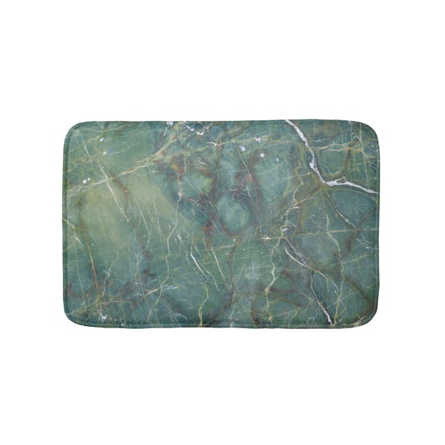 Malachite Grönt Marble Detailed Struktur Badrumsmatta (Framsidan)