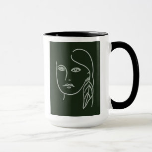 Malachite Porträtt Mugg