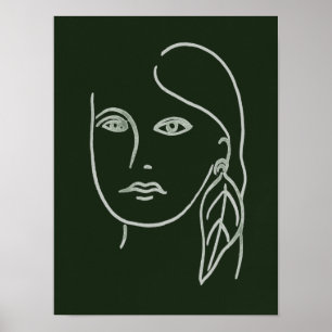 Malachite Porträtt Poster