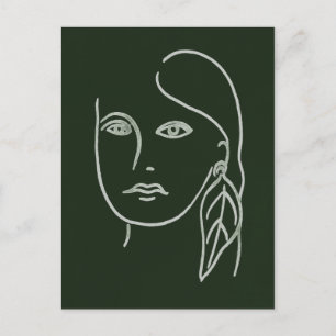 Malachite Porträtt Vykort